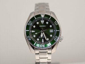 SEIKO セイコー プロスペックス 自動巻き メンズ 腕時計 グリーン文字盤 SBDC081 / 6R35-00A0 ダイバースキューバ 200M防水 中古動作品