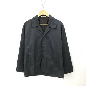 17AW AURALEE オーラリー WOOL KERSEY BLOUSON ウールカルゼ ブルゾン A7AB01BK グレー系 サイズ3