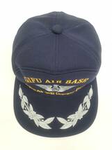 限定　航空自衛隊　岐阜基地　パイロット　紺　L　ひさし刺繍入り　帽子　キャップ　アウトドア　サバゲー　JASDF　帽子№23-2_画像3