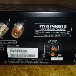 フォノ入力あり marantz PM6001 プリメインアンプ リモコン付き 美品 動作良好の画像8