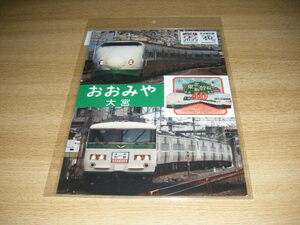 【JR東日本】東北新幹線開業40周年記念グッズ 大宮編下敷き1枚【Newdays】