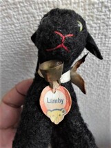 ビンテージ　シュタイフ　LAMBY　 黒ひつじ　一番小さいサイズ_画像5