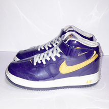 【観賞用】NIKE AIR FORCE 1 MID (LAKERS) US7.5 [22/08]ナイキエアフォース１ミッドレイカーズ_画像4