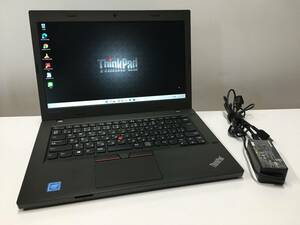 A19736)高速Lenovo ThinkPad L460搭載Intel Celeron 3955U 2.00GHz/8GB/SSD 120GB/無線/bluetooth/指紋認証/カメラ/Office/Win11 Pro 64Bit