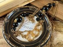 ヴィンテージ 2連 ネックレス 上品 アンティーク フォーマル アクセサリー formal necklace antique pendant vintage accessory G_画像1