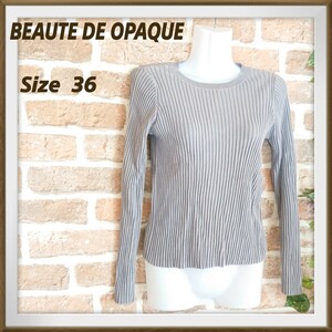 【BEAUTE DE OPAQUE】ボーテドオペーク リブカットソー サイズＳ ユニクロ