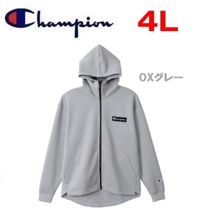 Champion チャンピオン テックウィーブジップパーカー グレー 4L C3-WS103L　メンズ　大きいサイズ　パーカー