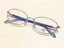 新品　CHERCHEMOI チェルチェモイ　日本製　メガネ　眼鏡　高級感　オシャレ　上品　フルリム　チタン　シルバー　スワロフスキー_画像5