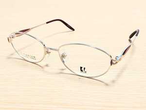 新品　LRGERFELO　ラガーフェルド　日本製　メガネ　眼鏡　高級感　オシャレ　上品　フルリム　チタン　軽い　ゴールド　ニッケルフリー