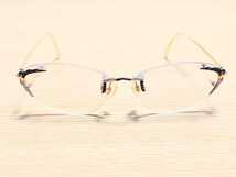 新品　ドイツ製　メガネ　眼鏡　高級感　オシャレ　上品　ツーポイント　綺麗_画像3