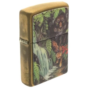 【限定品】Zippo MYSTERIES OF THE FOREST ジッポー ミステリーオブザフォレスト ジャガー ゴールド ビンテージ コレクション 喫煙具 J728