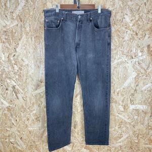 HB63【2003】LEVI'S 505 黒 レギュラーフィットデニムパンツ W36 L32 刻印554 古着 リーバイス ジーンズ ブラック【130102000022】