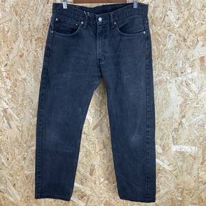 HB152【2003】Levi’ｓ 505 Ｗ34 Ｌ30 刻印3937 バングラデッシュ製 ブラックデニム ジーンズ レギュラーフィット【130102000022】