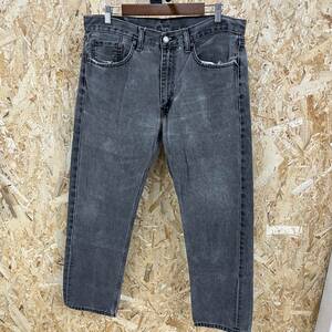 HB185【2003】LEVI'S 505 黒 レギュラーフィットデニムパンツ W36 L32 刻印4649 古着 リーバイス ジーンズ ブラック【130102000022】