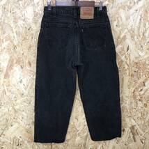 HB245【2003】LEVI'S 560 黒 リラックスフィットデニムパンツ W30 L32 刻印521 古着 リーバイス ジーンズ ブラック【130102000022】_画像6