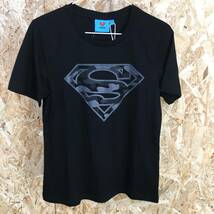 HA109【2003】DC COMIC スーパーマン ロゴプリント 半袖 Tシャツ サイズM トップス レディース 古着【120202000064】_画像1