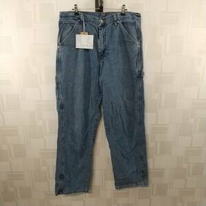 HB218[2003]Wrangler W32L32 Mexico made indigo jeans Denim old clothes zipper fly [130102000022]
