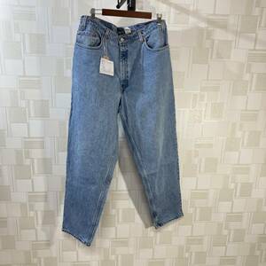 HB493【2003】LEVI'S 560 青 ルーズフィット W38 L32 刻印411M デニム パンツ 古着 リーバイス ジーンズ テーパード バギー【130102000022