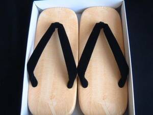  sandals setta * leather bottom * black high mi long *L size 