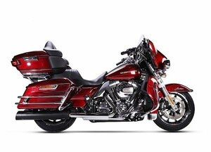 IRONHEAD HARLEY-DAVIDSON TOURING ROAD KING(ツーリング ロードキング)17 HC2-1B 2本出 スリップオン マフラー ブラック【送料800円】