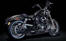 IRONHEAD HARLEY-DAVIDSON SPORTSTER XL1200/XL883(スポーツスター)14-16 HC1-3B 2本出 スリップオン マフラー ブラック【送料800円】_画像2