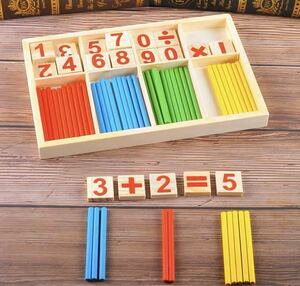  count stick colorful stick block count arithmetic intellectual training toy toy 