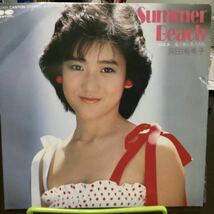 岡田有希子 Summer Beach 見本盤レコード_画像1