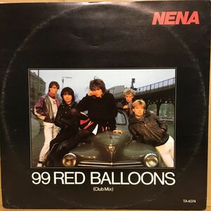 12' ペラジャケUK盤　NENA ネーナ / ロックバルーンは９９　99 RED BALLOONS ( Club Mix：Single Version )