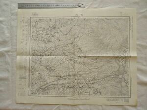 【古地図 昭和30年代】『隈府』五万分一地形図熊本3号【豊肥本線 高森線 熊本電気鉄道 菊池恵楓園 のちの熊本空港 清正公道 黒川第一発電所