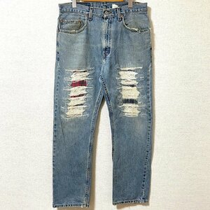 (^w^)b リーバイス メキシコ製 80s 90s ヴィンテージ 00505‐4891 リペア加工 デニム ジーンズ パンツ Levi’s REGULAR FIT 赤タブ W33