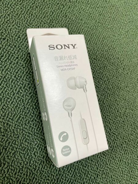 SONY ステレオイヤーレシーバー　MDR-EX15AP ホワイト　送料無料　人気のホワイト！　