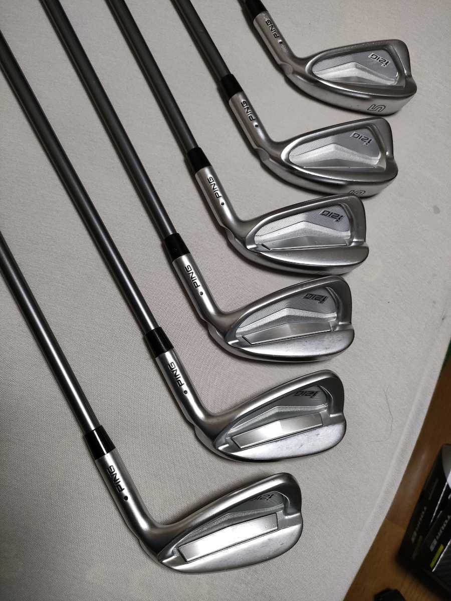 ping iアイアン #5〜pw 6本 フジクラmci80ブラック フレックスR