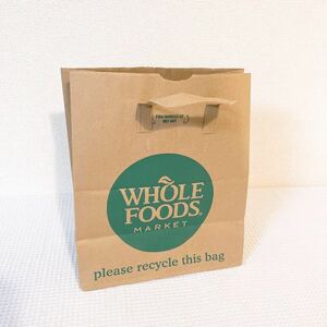  новый товар *Whole Foods Market* отверстие f-z рынок *shopa-* бумажный пакет * подарок сумка * эко-сумка * сумка для покупок * подарок упаковка магазин пакет 
