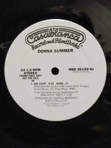 DONNA SUMMER - HOT STUFF【12inch】1979' Us Original/白Promo/Rare