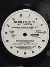 REACT 2 RHYTHM - INTOXICATION【12inch】1991' Us Original/Rare_画像2