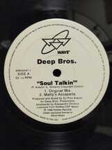 DEEP BROS - SOUL TALKIN【12inch】1998' Us Original_画像1