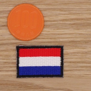 【Ｓサイズ】アイロンワッペン NO.6 国旗 オランダ オランダ国旗 アップリケ オランダ王国【郵便定形】