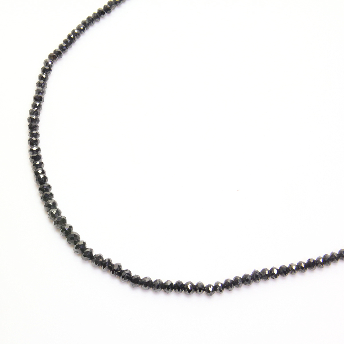 K18 WG ブラックダイヤ 20.00ct レーンネックレス 新品未使用 trevber.com