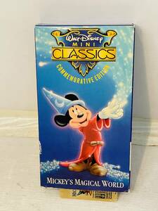 [US версия VHS] Disney Mickey. magical * world / трудно найти снят с производства *( включение в покупку приветствуется ) видеолента этикетка клей облупленное место ...