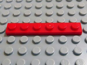 ★LEGO★売切り【Plate 1個 1×6 Red】(3666-005)