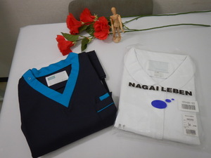  nurse wear *EO size .3L * jacket * together 2 point . bargain *NAGAI LEBEN brand . ho wai cell brand * unused 