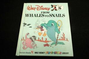 英語の絵本■Disney's Fun to Learn Library Vol.8【From Whales to Snails】ウォルトディズニー■ダックファミリー/Bantam Books-1983年?