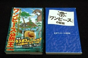 本■ワンピースノベルズ2冊セット■ワンピース世界研究所【ワンピース分析王】＆北沢ワンピース研究会【『ワンピース』の秘密】両初版