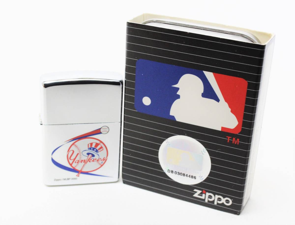 L04 Zippo ZIPPO New York yan Keith MLB Major League 2000 год 10 месяц производства зажигалка большой Lee g