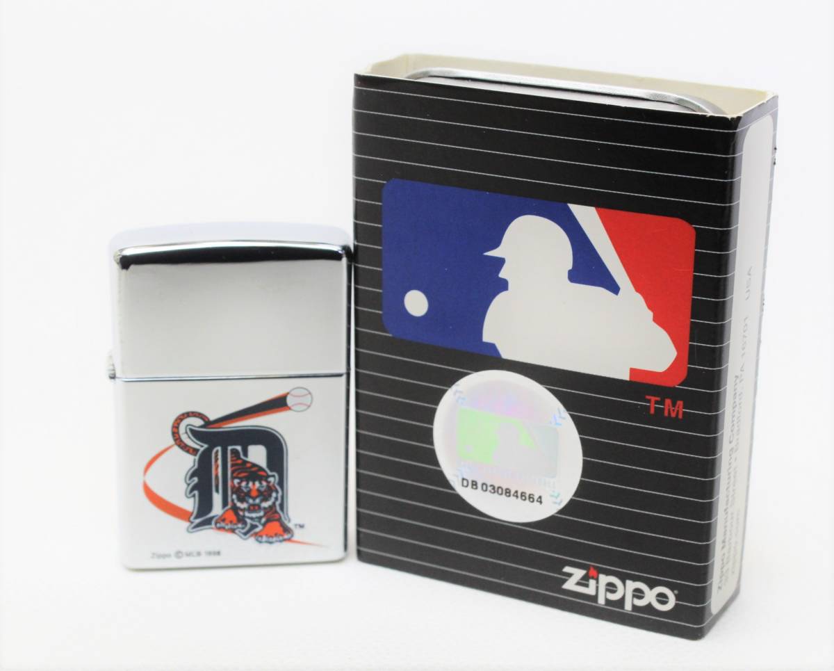 L03 Zippo ZIPPOte Toro ito Tiger sMLB Major League 1999 год 5 месяц производства зажигалка большой Lee g