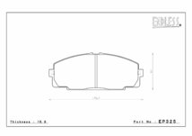 エンドレス ブレーキパッド SSS フロント左右セット トヨタ ハイエース・レジアス エース LH109V/119V EP325 送料無料_画像2