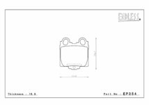 エンドレス ブレーキパッド SSY リア左右セット トヨタ クラウン JZS171 (ターボ) UZS173 (4WD) EP354 送料無料_画像2