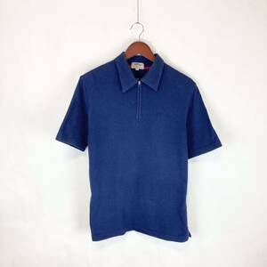 Callaway キャロウェイ メンズ 半袖 ポロシャツ トップス ハーフジップ ネイビー 紺色 ブルー 青色 Mサイズ golf ゴルフ スポーツ ウェア
