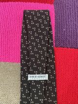 ブランドネクタイ アルマーニ vintage ARMANI necktie シルクネクタイ シルク100% silk 古着 ビンテージ イタリア製 ハイブランド_画像4