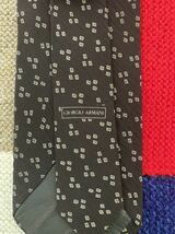 ブランドネクタイ アルマーニ vintage ARMANI necktie シルクネクタイ シルク100% silk 古着 ビンテージ イタリア製 ハイブランド_画像6